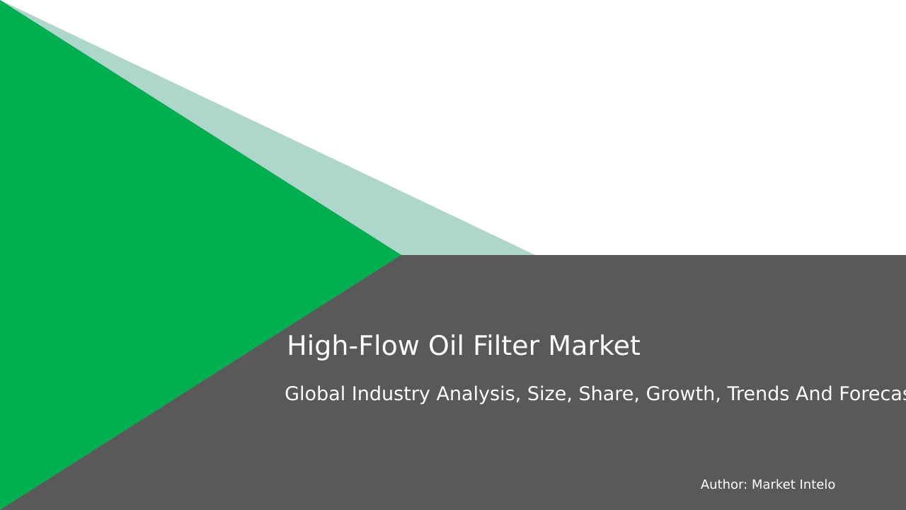 High-Flow Oil Filter Market Research Report 2033